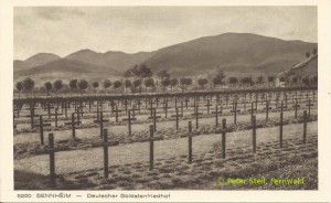 Der Kriegsgräberfriedhof Sennheim / Cernay in den 20er Jahren